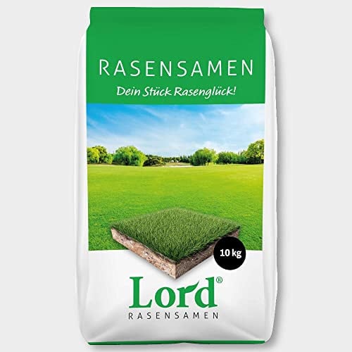 Lord® Rasensamen Teppichrasen 10 kg Zierrasen Englischer Rasen Grassamen Qualität