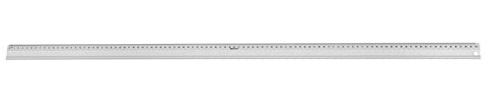 Westcott Aluminium Lineal, 100 cm mit cm-Skala, rutschfestes Schneidelineal mit Tuschekante und Aufhängeloch, silber, E-10199 00