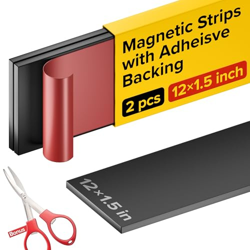 Messerhalter Magnetisch 30 cm - Messerblock Magnetisch - Magnetleiste Messer Selbstklebend - Messermagnet - Magnet Messerhalter - Selbstklebende Messerleiste für Wandmontage - Klemmhalter - 2 St