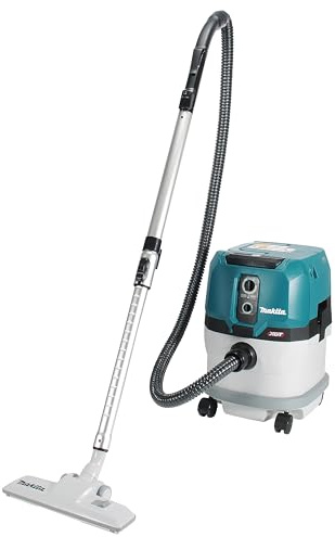 Makita VC003GLZ Akku-Staubsauger 15L 40V max. Nass+Trocken (ohne Akku, ohne Ladegerät), Petrol/Weiß