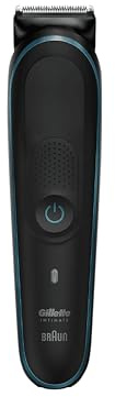 Gillette Body & Intimate Elektrischer Körperrasierer Herren i5 für Intimbereich, SkinFirst Körper & Intimrasierer mit Lebenslang Scharfen Klingen, Wasserdicht, Kabellos für Nass- und Trockenanwendung
