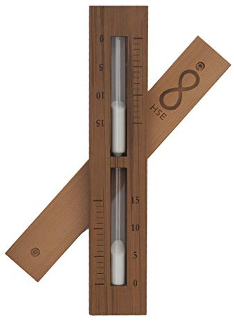 Home Sauna Experience Hse Cedar Box Sauna Sand Timer 15 Minuten Weiß