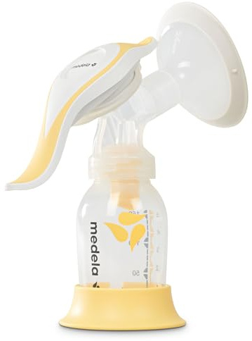 Medela Harmony Handmilchpumpe – Kompaktes Schweizer Design – Manuelle Milchpumpe mit PersonaFit Flex Brusthauben und 2-Phase-Expression-Technologie