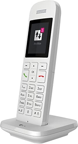 Telekom Festnetztelefon schnurlos Speedphone 12 mit Farbdisplay I HD Voice für vollen Klang inkl. Freisprechen | DECT Telefon für Telekom Router Speedport Smart & Pro I strahlungsarmes IP-Telefon