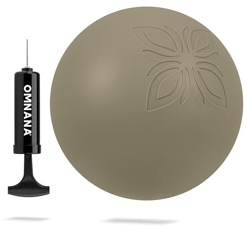 OMNANA® Moon™ Pilatesball – Rutschfester Core-Trainer Ø 21 cm aus Eco-Elite PVC, ABS-Zertifiziert, Pilates & Yoga Balance-Ball, handlich 300 g