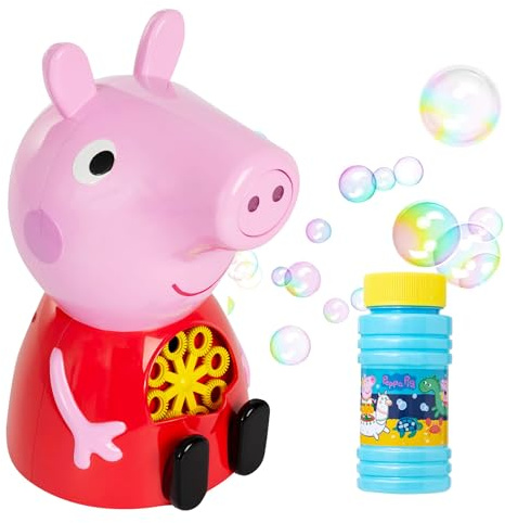 Peppa Pig Seifenblasenmaschine | Bonus Seifenblasenlösung | Perfektes lustiges Outdoor- & Indoor-Spielzeug | Peppa Pig Haus auf dem Hügel | Ab 3 Jahren