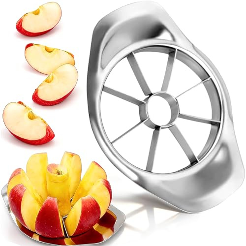Edelstahl Apfelteiler Apfelteiler Obstschneider Obstschneider Edelstahl 3 In 1 Edelstahl Apfelentkerner, Schäler, Apfelausstecher -apfelspalter Mit 8 Klingen Zum Schneiden Von Obst Und Gemüse