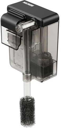 NICREW Slim Aquarium Filter, leiser Aquarium HOB Außenfilter für bis zu 20L Aquarien, Einstellbarer Durchfluss, 160 LPH, 3W
