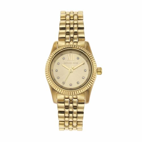 Michael Kors Lexington Uhr für Damen, Quarzwerk mit Edelstahl- oder Lederarmband
