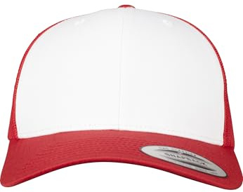 Flexfit Unisex, Kappe, Red/Wht, Einheitsgröße