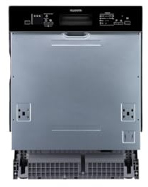 Wolkenstein WGSP14-6DTI Einbau-Geschirrspüler | Teilintegriert | 60 cm | 14 Gedecke | 6 Programme | Startzeitvorwahl bis 12 Stunden | Halbe Beladung Funktion | Energieeffizienzklasse D