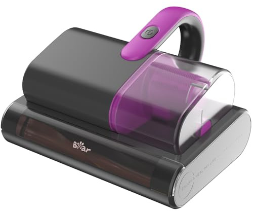 Bear Milbensauger für Matratzen,15kpa Absaugung 35000RPM, Milbenstaubsauger mit UV-C Licht, bekämpft Bettwanzen,entfernt 99,9% der Bakterien, Allergene,4m Kabel