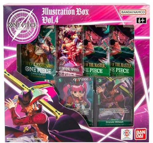 One Piece Sammelkartenspiel TCG Illustration Box Vol. 4 - Enthält 2 Promokarten und 4 Boosterpacks