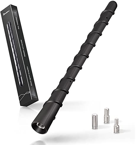 Bingfu Autoantenne Kurz 18cm Auto Dachantenne Kfz Stabantenne Ersatz für Autoradio mit Kompaktem, Stilvollem Design und Starker FM/DAB Signalstärke