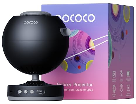 POCOCO Stjärnhimmel, projektor, stjärnprojektor hem planetarium, äkta stjärnhimmel, galaxlampa, nattlampa, baby, barn, vuxna, stjärnprojektor för fest, födelsedag, julklapp