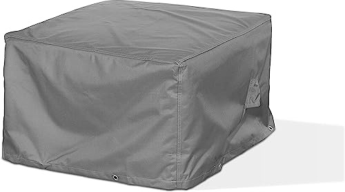 Mehr Garten Schutzhülle Lounge Hocker 85x85x45 cm, 600D Oxford | wasserdicht, UV-beständig, reißfest und winterfest - robuste Abdeckung für Gartenmöbel mit Kordelzug für sicheren Halt