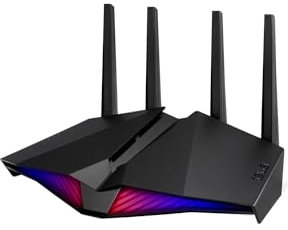 ASUS DSL-AX82U VDSL Modem Router (WiFi-6 AX5400, AiMesh WLAN System, AiProtection & WPA3, Gigabit LAN, Aura RGB, USB 3.2), 90IG05Q0-BM9100, Router DSL - Wi-Fi 6