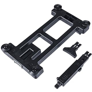 Basil MIK 2.0 Adapterplatte Schwarz abschließbar für Fahrradkörbe und Taschen