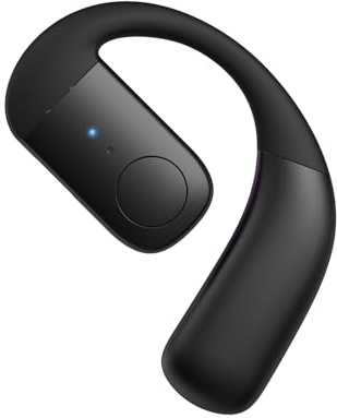 Wireless Single Earbud Bluetooth Headset mit Mikrofon Handy Telefon Freisprech Open Ear Einzeln Sportkopfhörer Kabellos mit Ohrbügel Schnurlos Ohrhörer Freisprecheinrichtung Ohr für Sport Fahren
