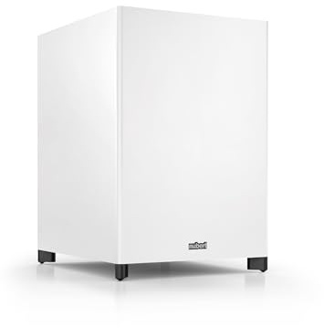 Nubert nuSub XW-1200 | Weißer Wireless-Subwoofer | Lautsprecher für Bass & Effekte | Downfiresubwoofer mit Aktiv-Technik | Surround & Action auf höchstem Niveau | Box mit 420 Watt | Tiefgang: 19 Hz