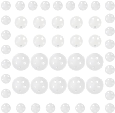 SUPERFINDINGS 50 STK 3 Größen Rasselkugeln Einsätze 0.94/1.1/1.49 Zoll Rasselbox Reparatur Hersteller Einsätze Rasseln Plüsch Ringe Häkeln Rassel Kunststoff Schütteln Musik Einsätze Ersatz Glocke