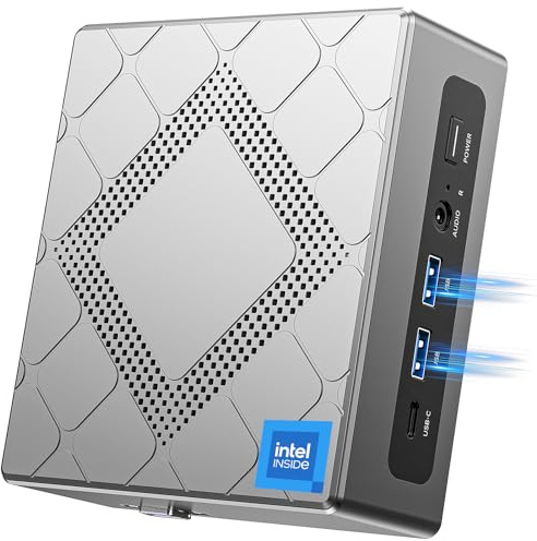 NiPoGi CK10 Mini PC 32GB DDR4 RAM, Ιntel i5-12600H(bis zu 4,50 GHz, 12C/ 16T), 1024GB M.2 NVMe PCIe3.0 SSD Mini Desktop Computer WiFi 6, 4K UHD Triple Display/2x HDMI 2.0/VGA für Büro/Geschäft/Schule