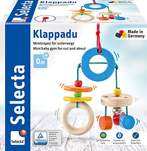 Selecta 61045 Klappadu, Minitrapez und Babyspielzeug, 19 cm