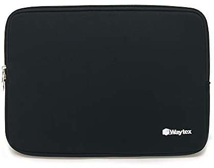 WAYTEX 71002 Schutzhülle für Tablet und Laptop, 13-14 Zoll, weiches Neopren, Schwarz