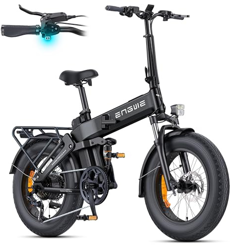 ENGWE E Bike Klapprad, 48V 15Ah Akku bis 130km, ENGINE PRO 3.0 BOOST | Drehmomentsensor & Faltbares Design mit Hydraulische Bremsen sowie APP für Jedes Gelände