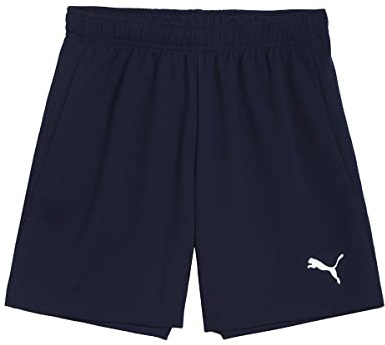 PUMA Unisex Kinder Teamrise Jr Shorts, Peacoat-puma White, 128 EU