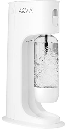 Aqvia Balance Wassersprudler inkl. BPA freier PET Flasche (Weiß)