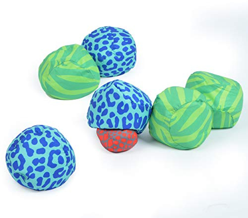 Ocean 5 Extrem Boule - Soft-Boule Set, Street-Boccia, Cross Country Petanque mit Tasche Immer überall in und Outdoor Spielen
