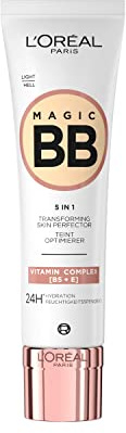 L'Oréal Paris Getönte Tagescreme, Für 24h Feuchtigkeit und einen ebenmäßigen Teint, Magic BB Teint Optimierer, Nr. 02 Light (Hell), 1 x 30 ml