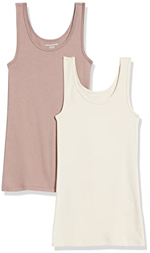 Amazon Essentials Damen Tank Top, Schmale Passform, Pack of 2