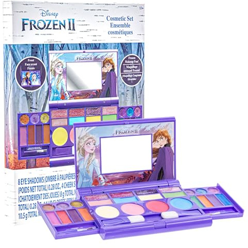 Frozen Schminkset Lipgloss, Schimmer, Rouge & Pinsel Tragbar
