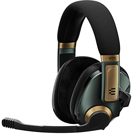 EPOS Gaming H3Pro Hybrid PC Headset Mit Mikrofon - Geräuschunterdrückung - Smart Button Audio Mixing Als Bluetooth Kopfhörer Und Gaming Suite Surround Sound Windows 10, Racing Green