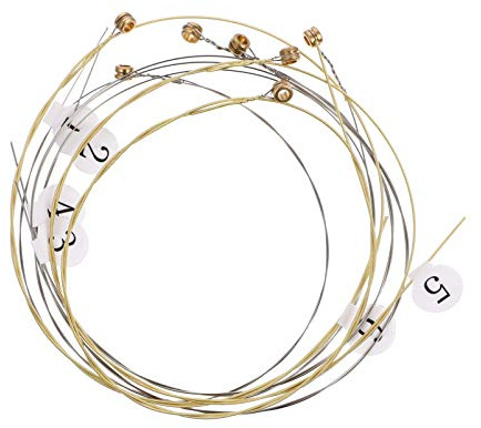 EXCEART 7 Stück Lyra Harfe Saitenersatz Metall Saite Musikinstrument Zubehör für Lyre Harfe Cembalo Hackbrett Zither Saiteninstrument