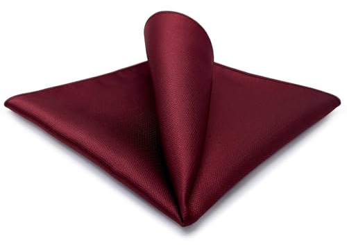 S&W SHLAX&WING Solid Rot Herren Einstecktücher Hochzeit Classic