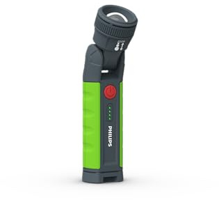 Philips Xperion 3000 Zoom LED-Arbeitsleuchte, robuste wiederaufladbare Werkstattlampe mit Zoomfunktion, 1000lm