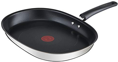 Tefal Emotion Fischpfanne, 36 cm, Antihaftbeschichtung, dicker Boden, gleichmäßige Hitzeverteilung, Eleganz, robuster Griff, Induktion, Kochanzeige E3021204