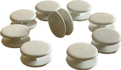 Telliswelt 10 Wäscheknöpfe Doppelknöpfe Bettwäsche für 4-Jahreszeiten Betten 16,5 mm Nicht teilbar