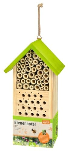 Bienenhotel Expedition Natur, Nist- und Überwinterungshilfe für Wildbienen, Mit spannendem Booklet für Kinder