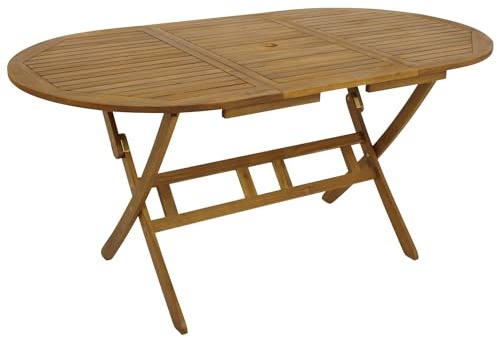 DEGAMO Gartentisch Klapptisch Benita 85x160cm, Akazie braun geölt