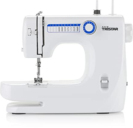 Tristar SM-6000 Nähmaschine - Weiß, 10 Stichmuster, Freiarm, für Einsteiger ab 12 Jahren