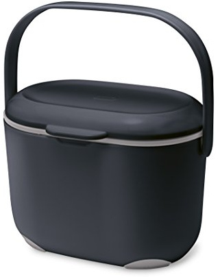 Addis Komposteimer für die Küche, 2,5 l, schwarz / grau, 2.5L
