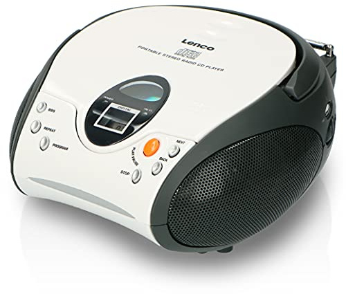 LENCO UKW-Radio m.CD Stereo,weiß SCD-24 White