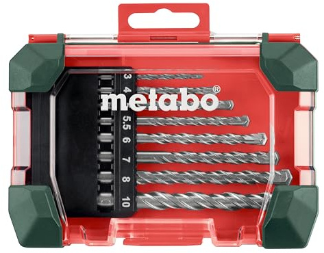 Metabo Steinbohrer-Kassette SP – 626706000 – Für Ziegel, Mauerwerk und Naturstein – 8-teilig