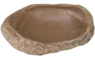 Trixie 76183 Wasser- und Futterschale für Reptilien, 15 × 3,5 × 12 cm