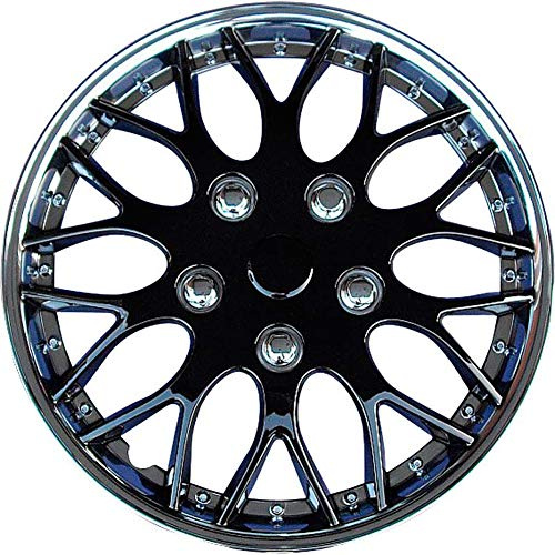 AUTO-STYLE Satz Radzierblenden Missouri 16-Zoll Chrom/Schwarz