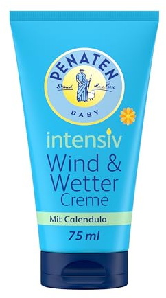 Penaten Kleine Helfer Wind und Wetter Creme 75ml, feuchtigkeitsspendende Babycreme mit Calendula für empfindliche Babyhaut, pflegt und schütz empfindliche Babyhaut